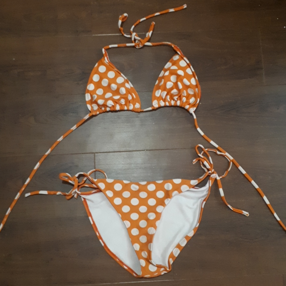 Adorable polka doted swimsuit